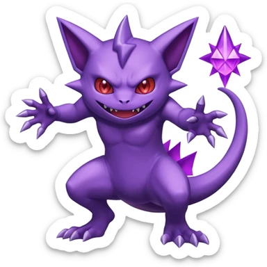 Gengar-Sableye-Mewtwo-fusion (full body) sticker