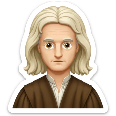 isaac newton sticker