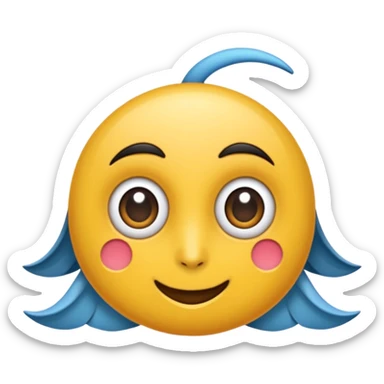 قلب يتكون من من جزء ابيض واسود sticker