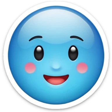 Emoji de verificación azul de tik tok pero que no salga la puntita de la verificación de la tilde que salga todo redondo  sticker