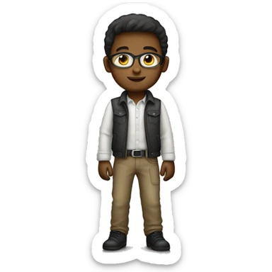 Young developer in Apple sticker