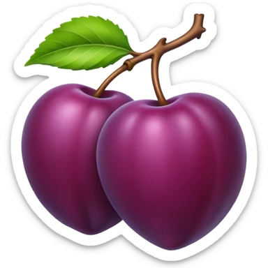 single plum sticker
