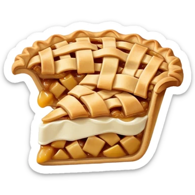 Mcdonald's apple pie sticker