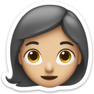 A woman seeing the doctor sticker