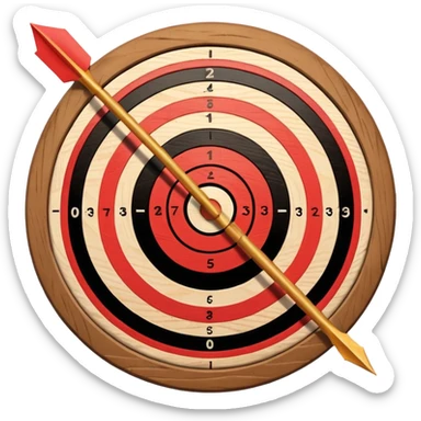 TIRO AL BLANCO CON FLECHA sticker