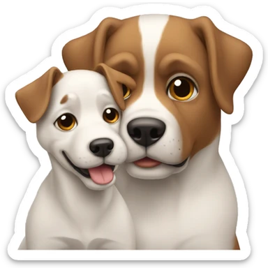Perro + niño sticker