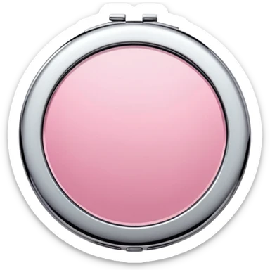 Blush compact mirror sticker