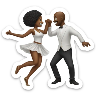 couple dancing sticker
