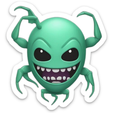 nami à peur d'une araignée sticker