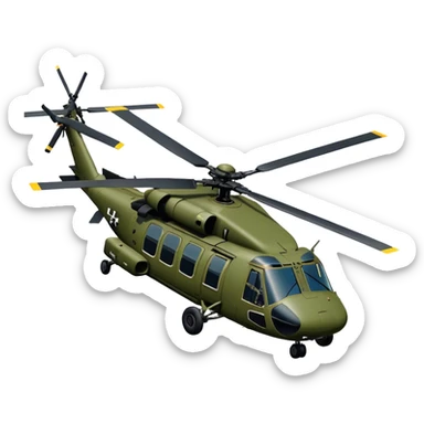Sikorsky UH-60 Black Hawk - Sikorsky (Model Year: 2022) (Iconic colour: Olive green) sticker