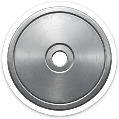 round metal survey marker disk. sticker