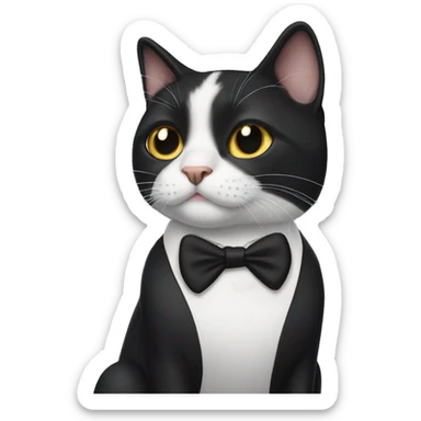 tuxedo cat sticker