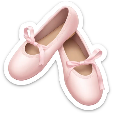 Pale pink ballet shoes sticker