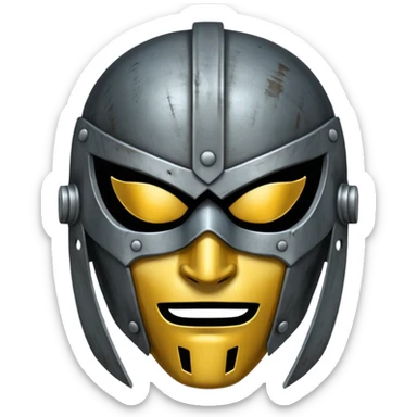 Warrior Battle Mask sticker