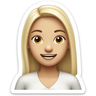 Crie uma menina de franja vampira sticker