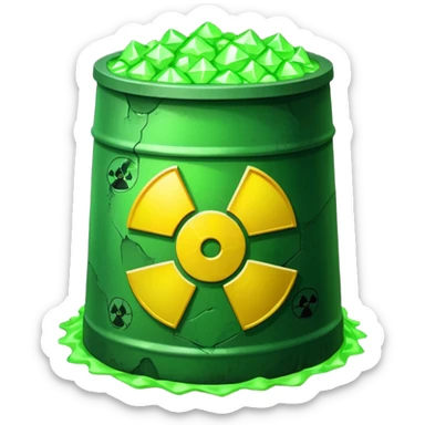 nuclear waste sticker