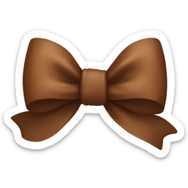 coquette brown bow  sticker