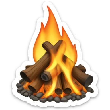 Campfire sticker