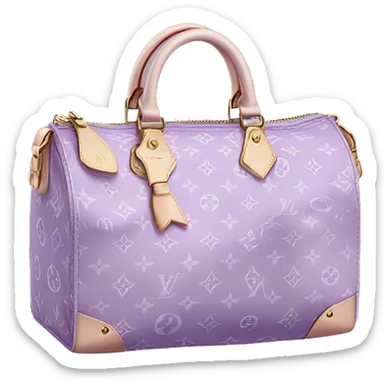 Light purple Louis Vuitton bag sticker