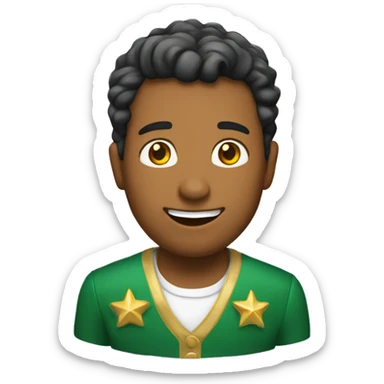 un reno navideño sticker