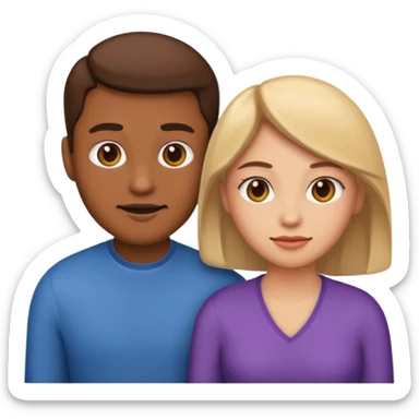 gender man and women logo emoji sticker