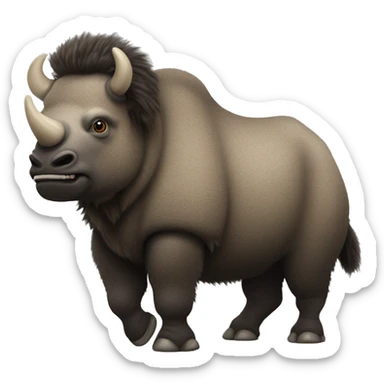 woolly-rhinoceros sticker