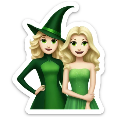 Elphaba and Glinda sticker