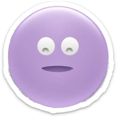 light purple round hear sticker