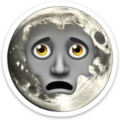tyrant full moon with face sticker