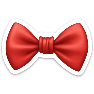 Red bow sticker