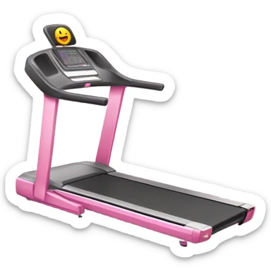 pink treadmill sticker
