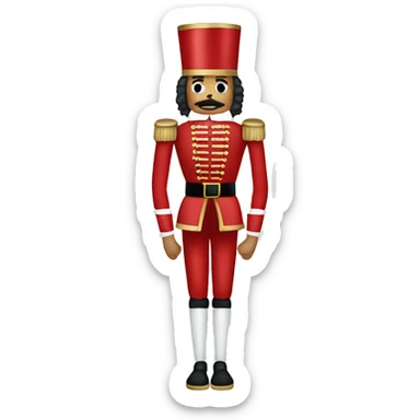christmas nutcracker full body sticker