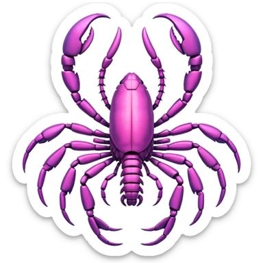 pink scorpion sticker