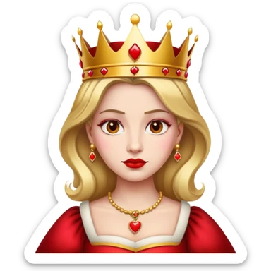 Queen of Hearts from Alice in Wonderland sticker