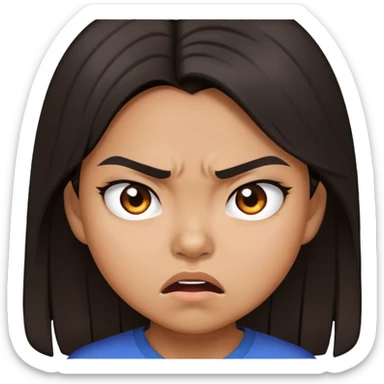 angry girl that is filipino sticker