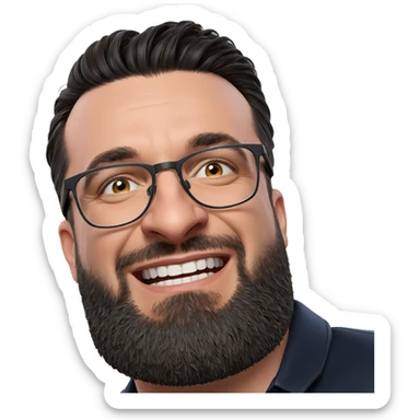 realistic portrait of a male sticker