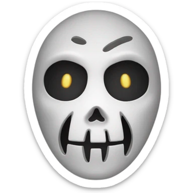 Scary movie Ghostface sticker