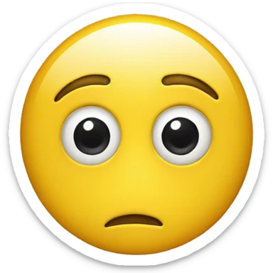 yellow circle emoji crossing eyes sticker