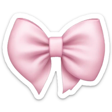 light pink bow  sticker