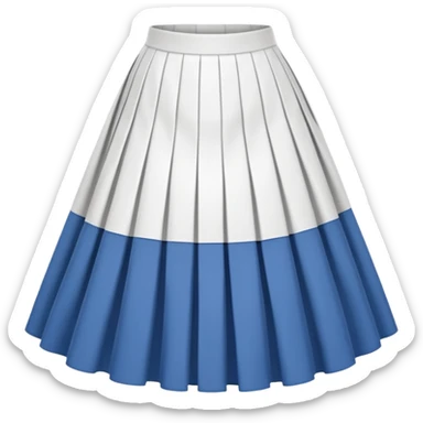 create a white midi skirt sticker