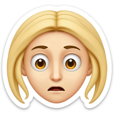 Disagreement face  sticker