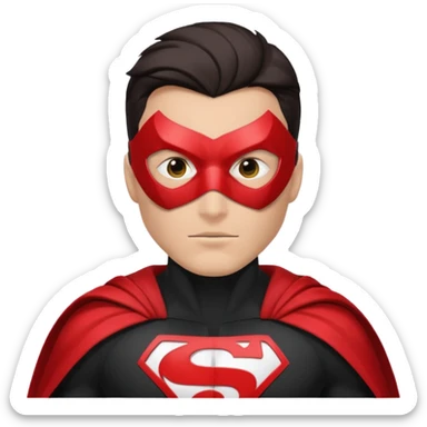 crea un super heroe cuyo don es leer rapido sticker