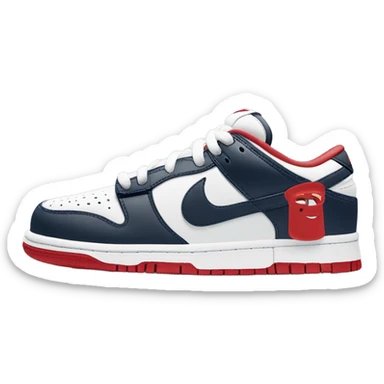 Nike Dunk Low Red/White/Obsidian sticker