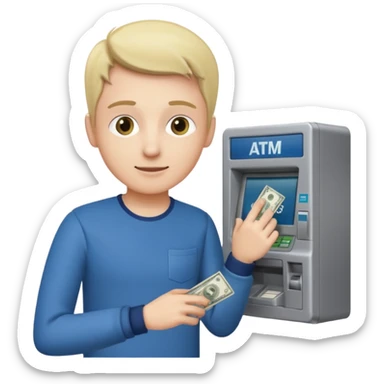 atm sticker