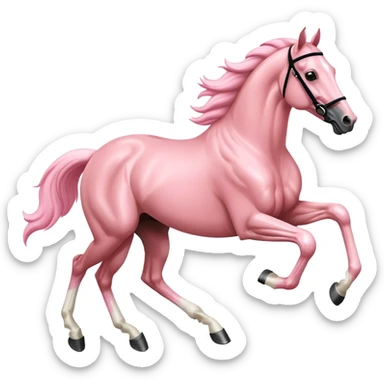 lightpink racehorse sticker