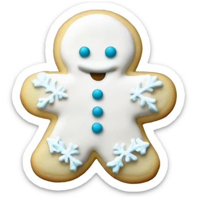 Iced sugar cookie Christmas sticker