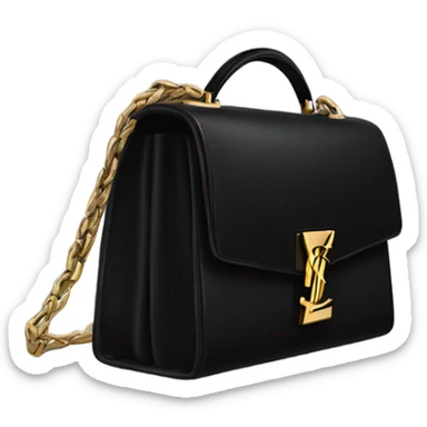 Black ysl bag sticker