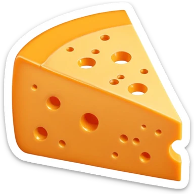 1 slice of cheddar cheese sticker