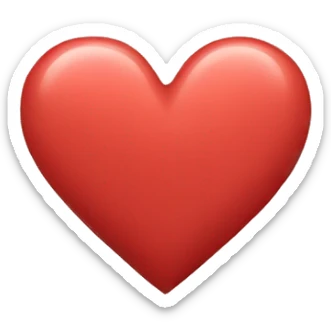 Light red heart sticker