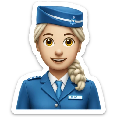 KLM cabin crew  sticker